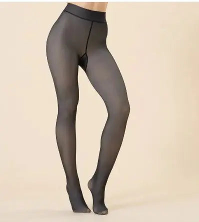 Fleece-lined tights